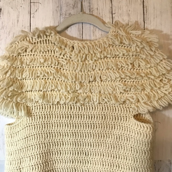 NWT CALYPSO ST. BARTH KNIT SLVLS LOOP FRINGE VEST | 100% WOOL - Picture 9 of 13